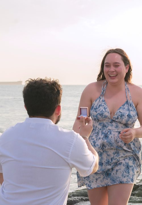 Un momento inolvidable: propuesta de matrimonio en Santa Marta.